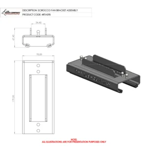 Sirocco Ventilator Dachzelt Halter innen