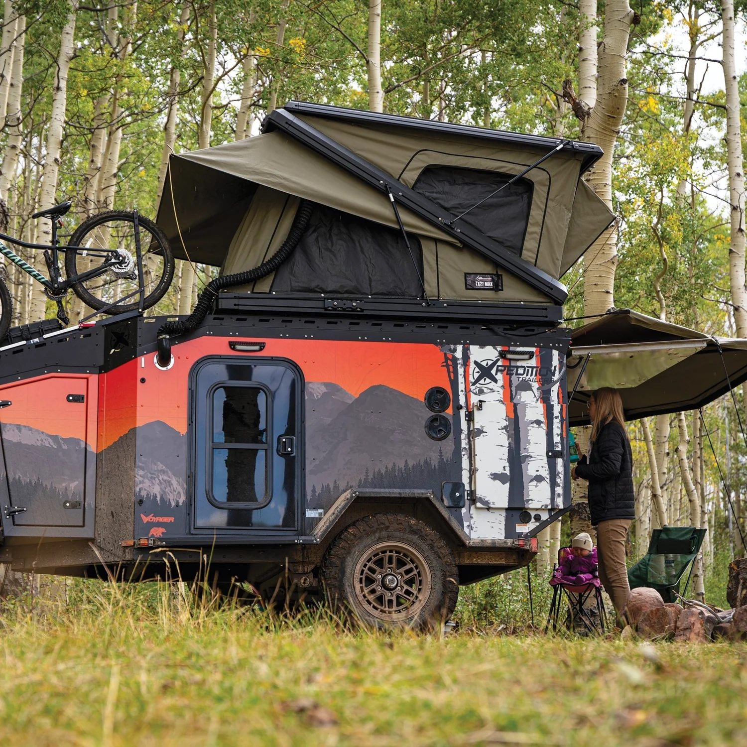 The Bush Company TX-27 MAX Doppelhub Dachzelt
